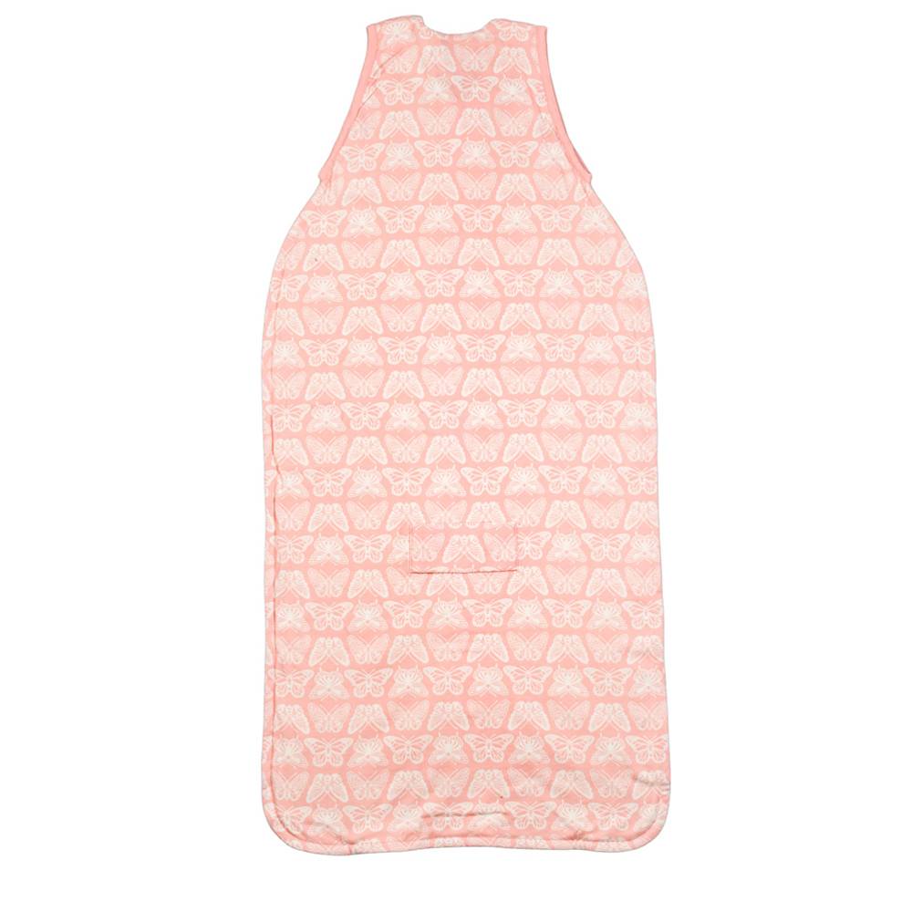 Woolbabe | 3 Seasons Front Zip Merino/Organic Cotton Sleeping Bag | Blossom Monarch