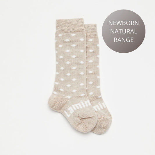 Merino Wool Socks | Knee High Socks | Truffle | 1-2Y
