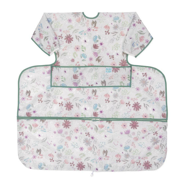 Bumkins Tray Mate Sleeved Bib - Floral