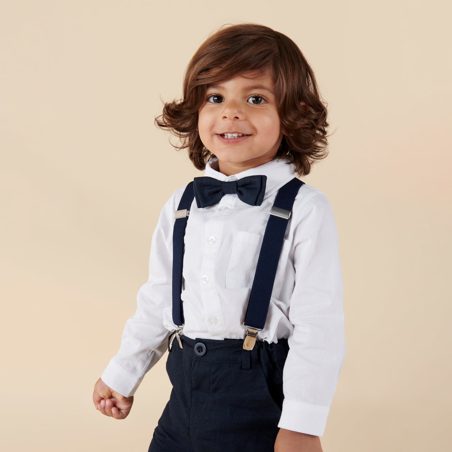 Designer Kidz | Bradley Boys Suspenders | Navy