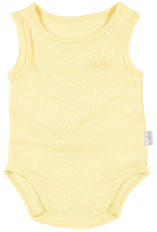 Toshi | Organic Onesie Singlet Dreamtime Buttercup
