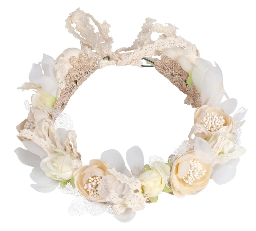 Designer Kidz | Juliette Flower Crown - Beige