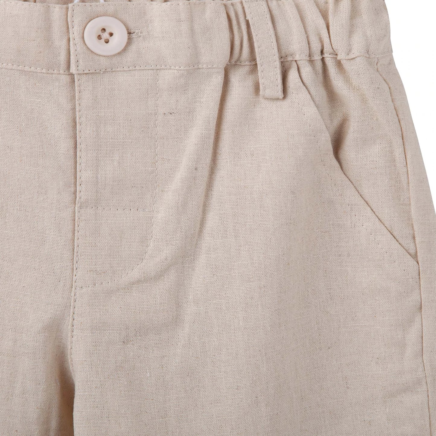 Designer Kidz | Finley Linen Pants | Sand