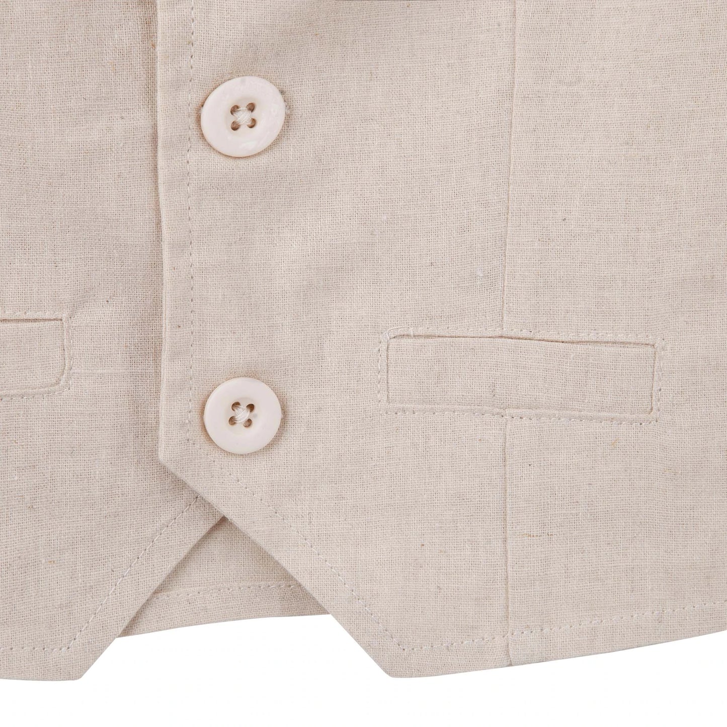 Designer Kidz | Toby Linen Vest | Sand