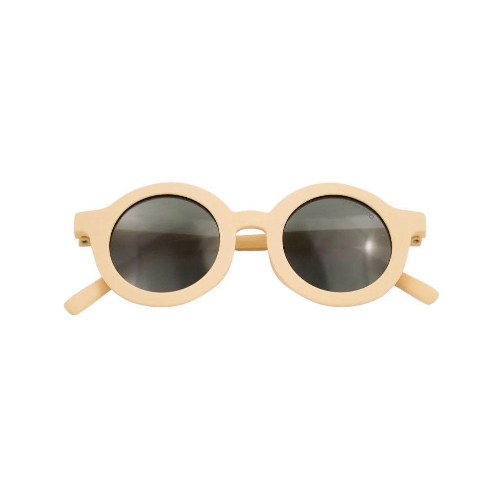 Grech and Co | New Round Sunglasses | Oat | Bendable and Polarised