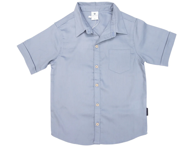 Korango | Cotton Pique Shirt Blue