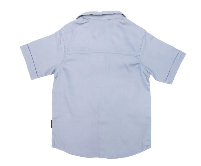 Korango | Cotton Pique Shirt Blue