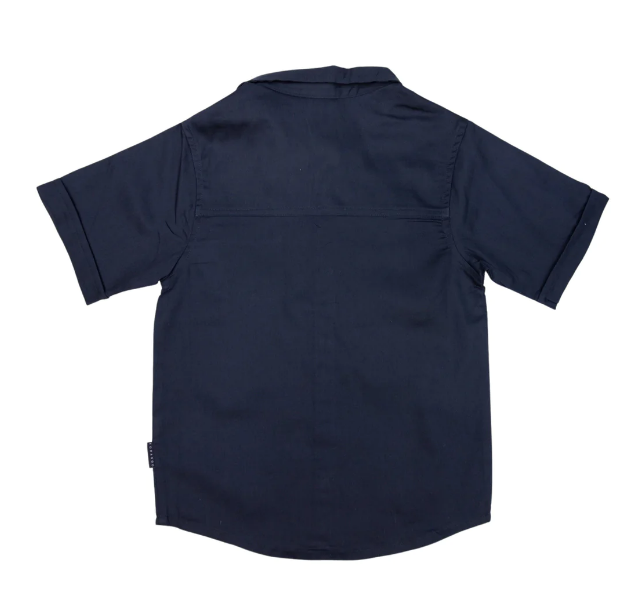 Korango | Cotton Pique Shirt Navy