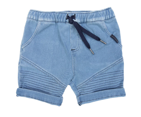 Korango | Denim Knit Short Light Blue Wash
