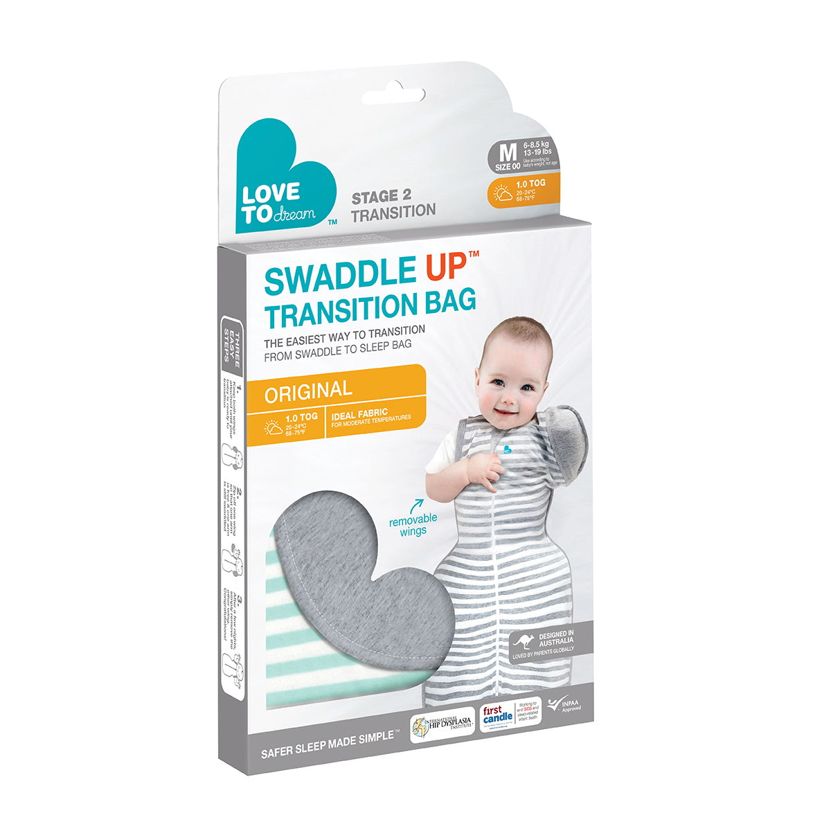 Love To Dream | SWADDLE UP™ Transition Sleep Bag | Mint