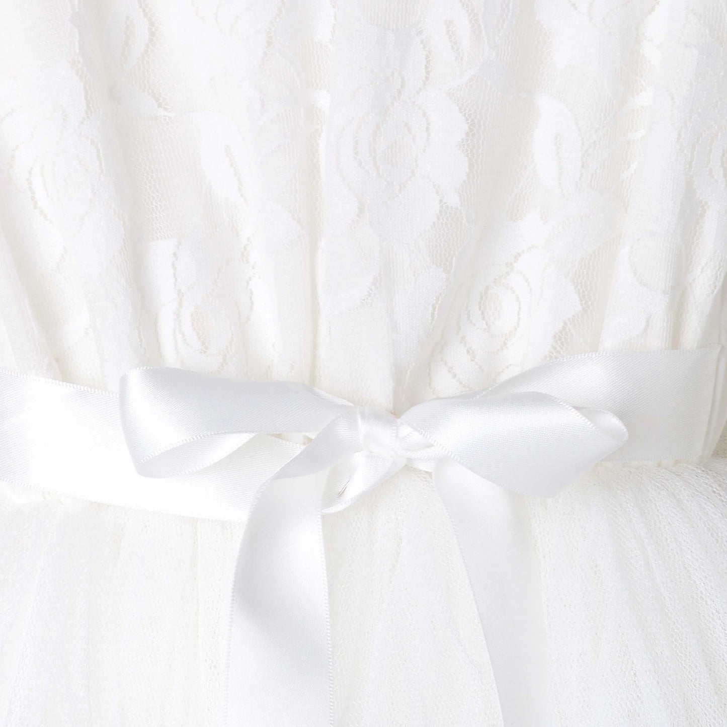Designer Kidz | Libby Lace Short Sleeved Tutu Dress | Ivory