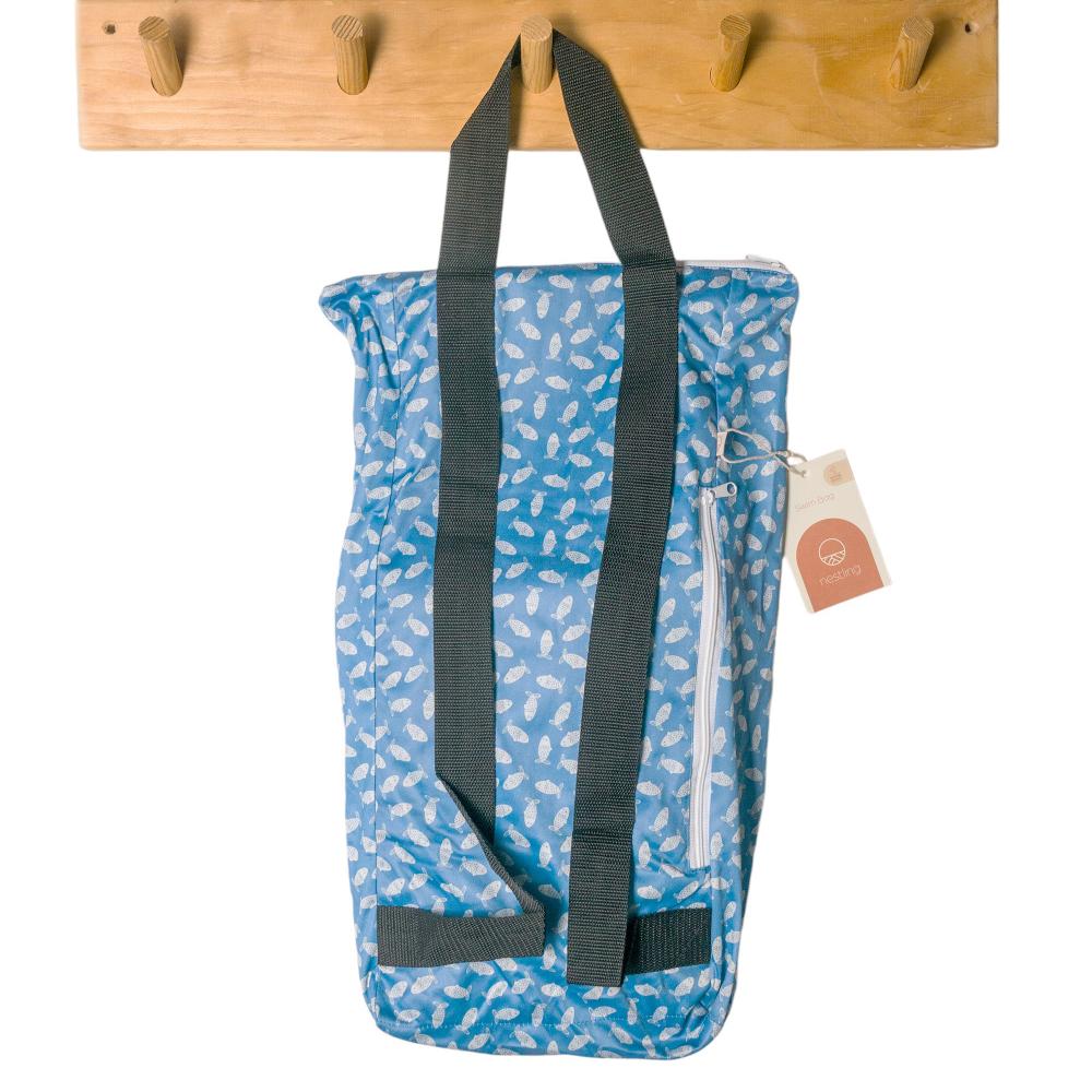 Nestling | Large Swim Wet Bag | Blue Fish