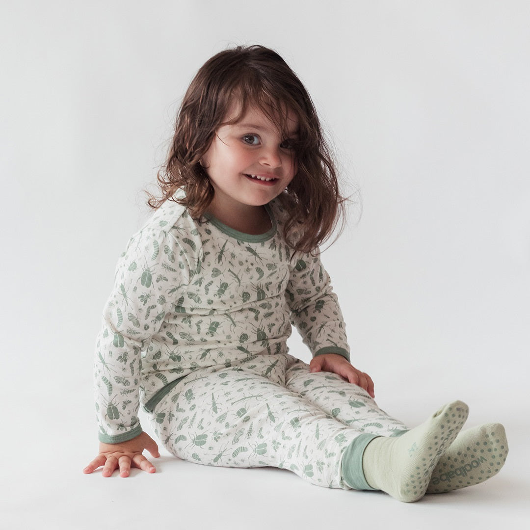 Woolbabe | Woolbabe Merino & Organic Cotton Sleepy Socks - Meadow