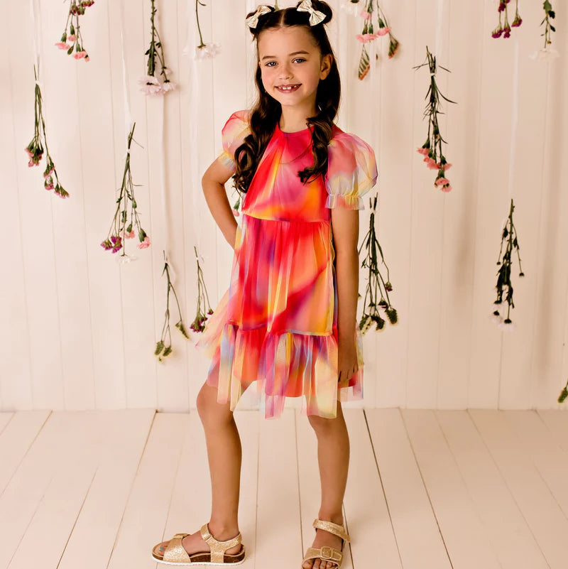 Designer Kidz | Galaxy Tiered Tulle Dress