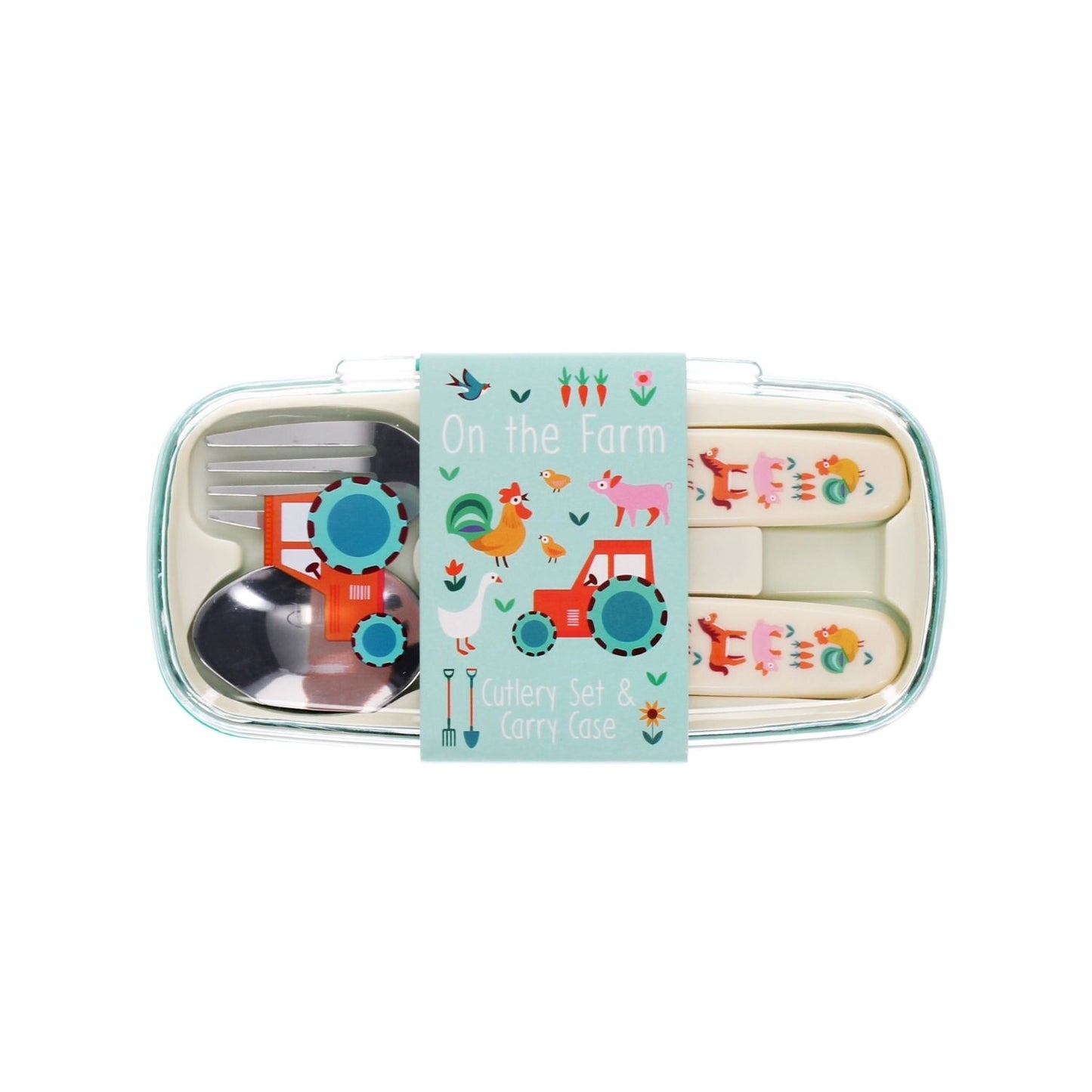 Children's Cutlery Set & Carry Case | Farmyard