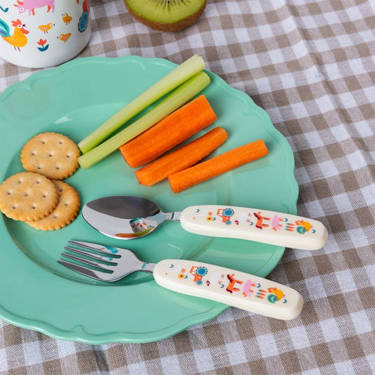 Children's Cutlery Set & Carry Case | Farmyard