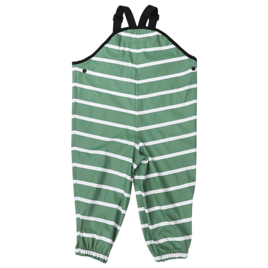 Korango Rainwear | Stripe Colour Change Waterproof Overalls | Green