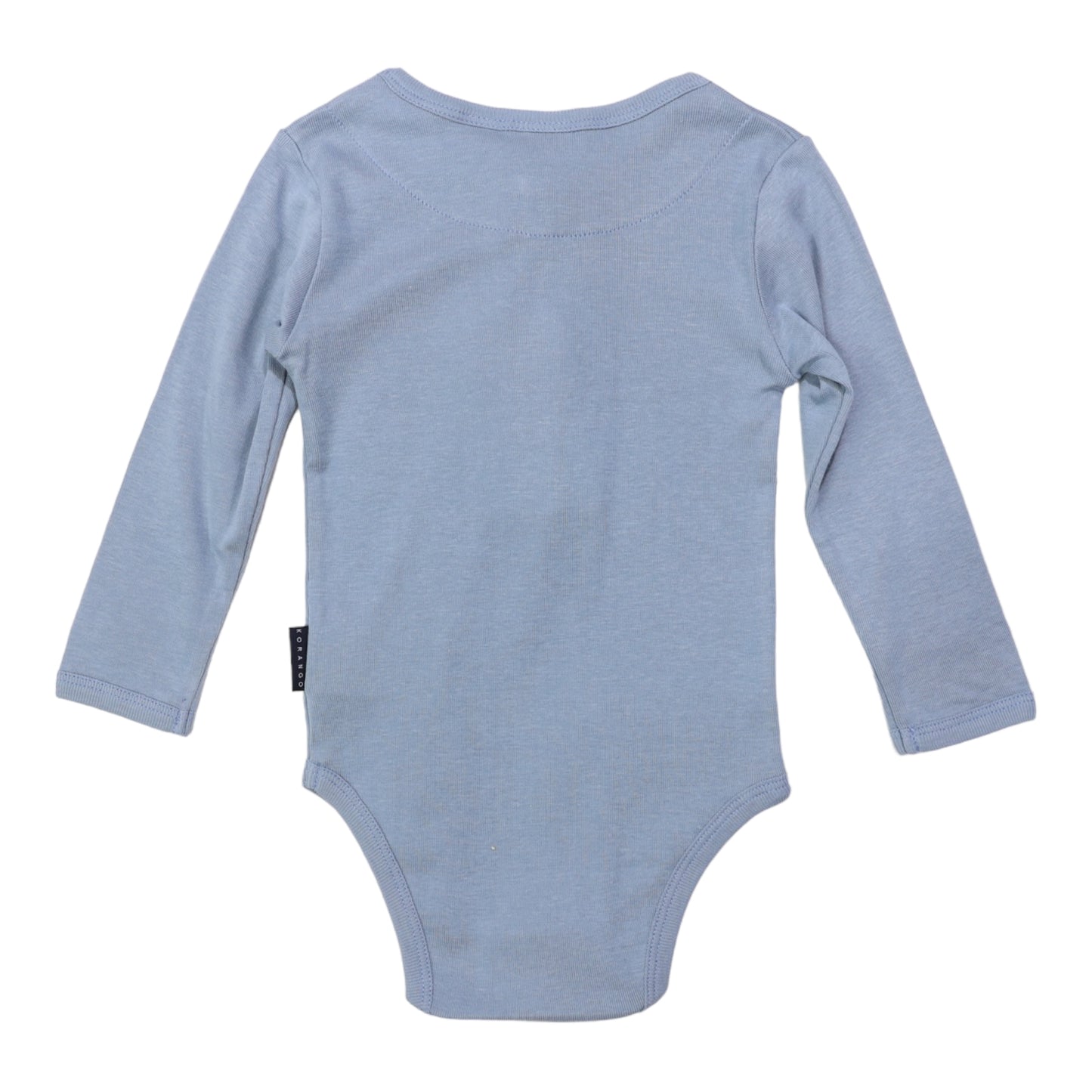Korango | Cotton Modal Henley Bodysuit | Victoria Blue, Navy and Dusty Blue