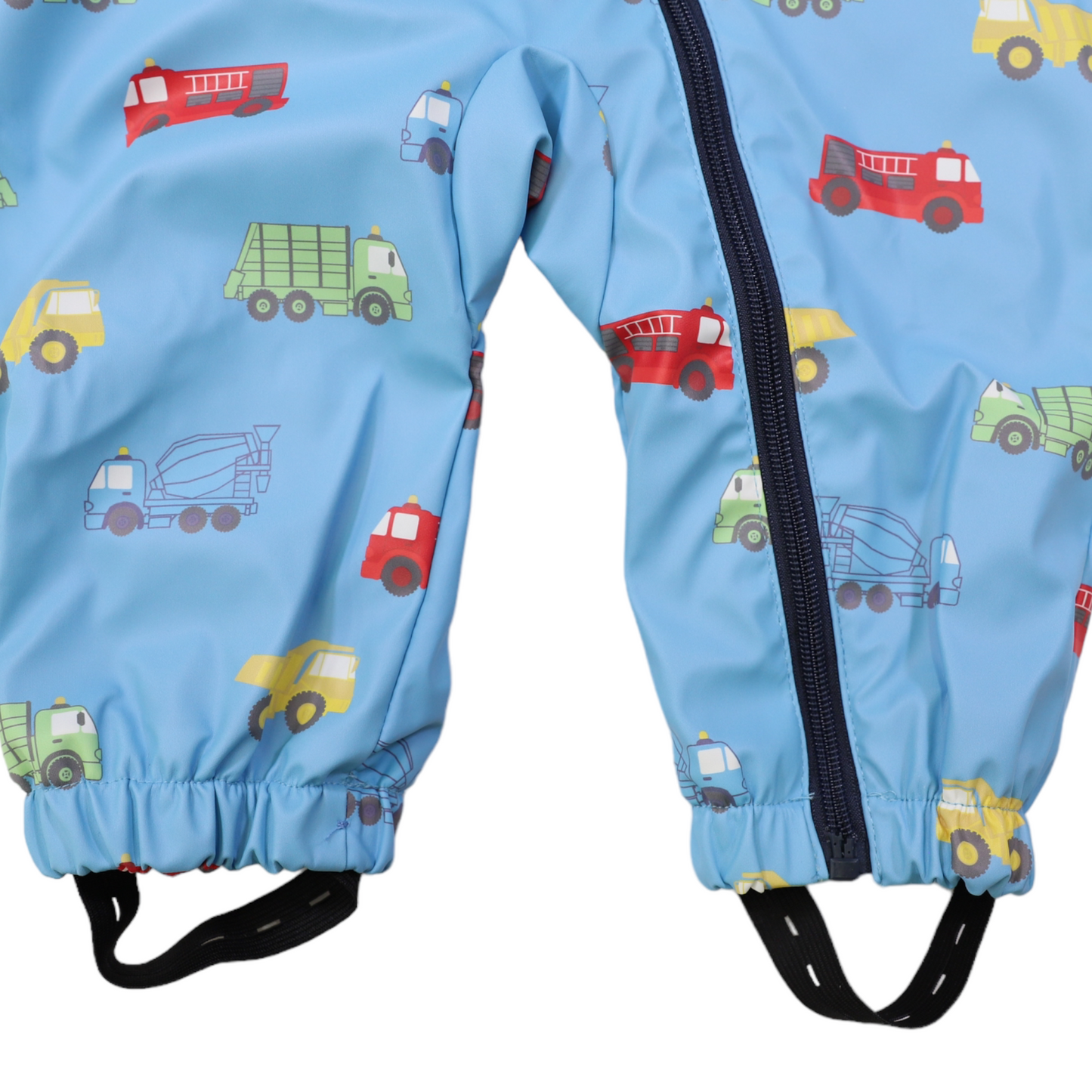 Korango Rainwear | Trucks Polar Fleece Lined Zip Rain Suit Airie Blue | Rainsuit
