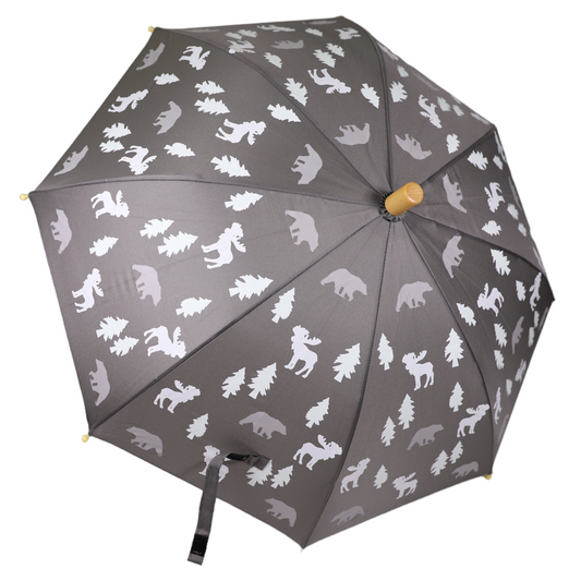 Korango | Bear Colour Change Umbrella Charcoal