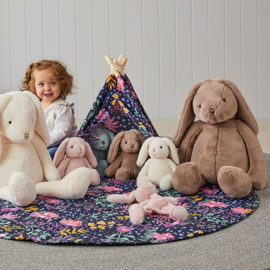 Jiggle & Giggle Taupe Bunny Small