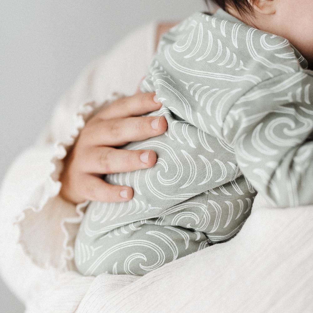 Woolbabe X BO & KO Collab Pyjama Suit - Flax Ngaru