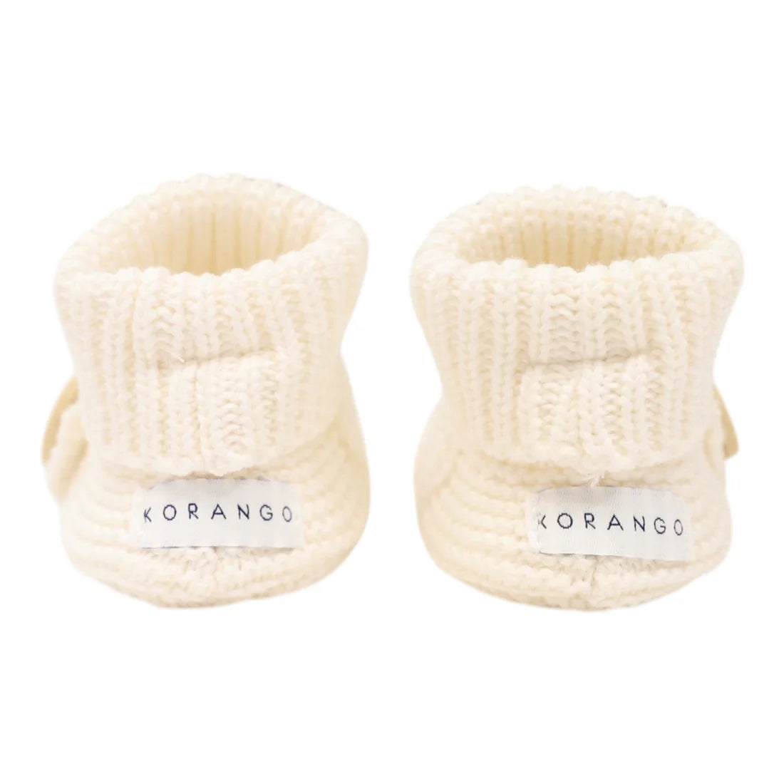 Korango | Cotton Knit Button Bootie with Gift Box | White