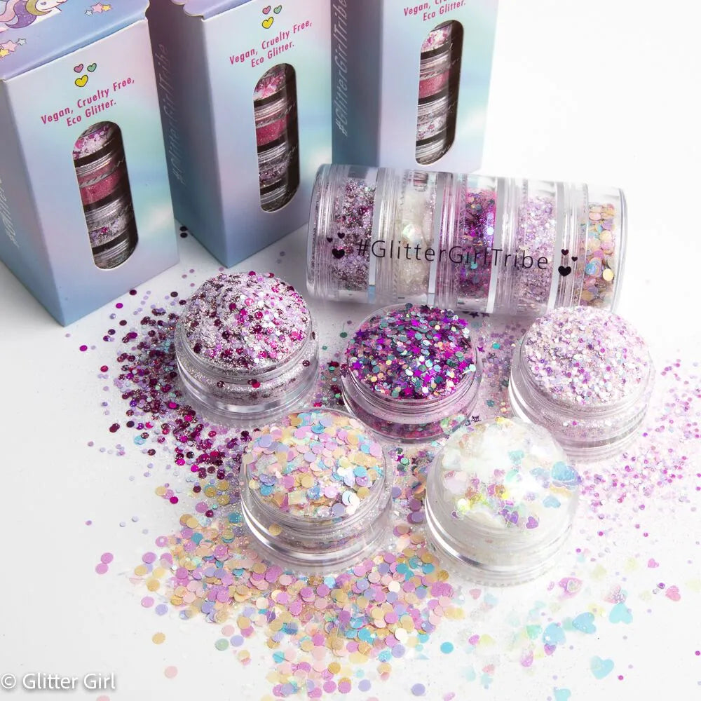 Glitter Girl | Glitter | Candy Heart Collection | 5 Glitter Colours