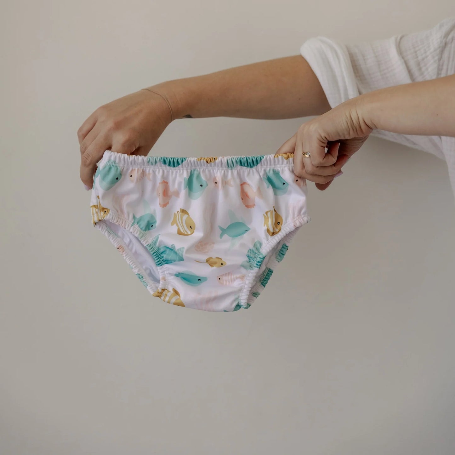 Bear and Moo | Large Swim Nappy | Coral Cuties