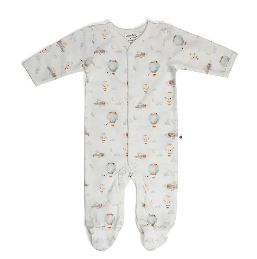 Little Bee | Cotton Babygrow | Plane | Newborn