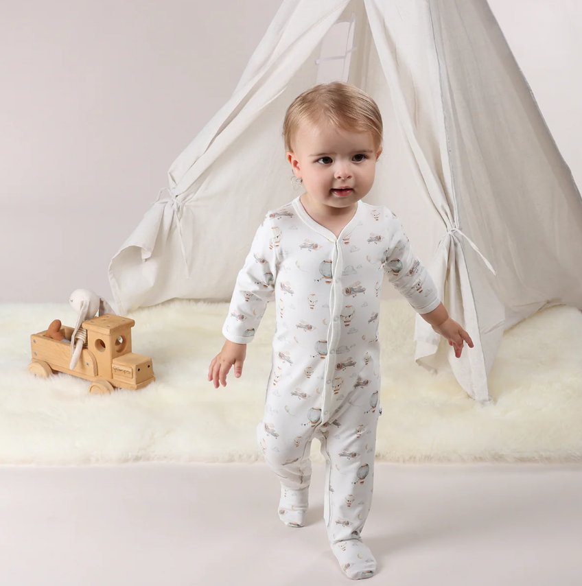 Little Bee | Cotton Babygrow | Plane | Newborn