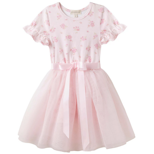 Designer Kidz | Bella Floral Short Sleeve Tutu Dress