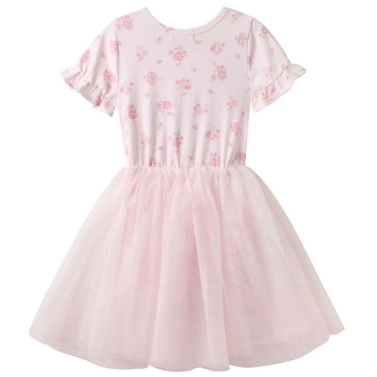Designer Kidz | Bella Floral Short Sleeve Tutu Dress