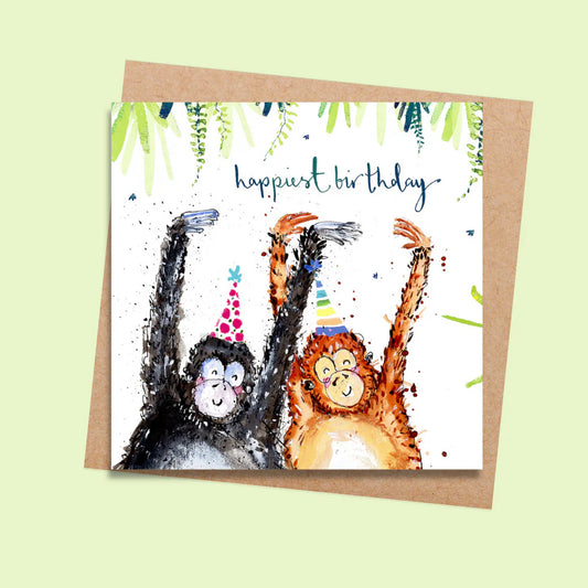 Kids Birthday Card | Birthday Monkeys