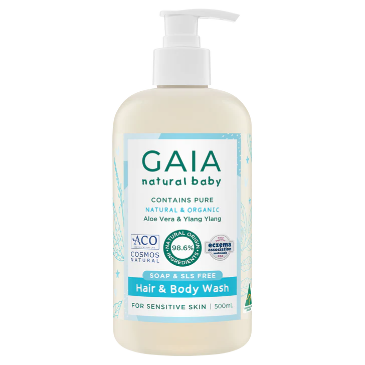 GAIA Natural Baby Hair & Body Wash 500ml