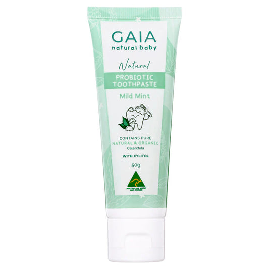 GAIA Natural Baby Natural Probiotic Toothpaste - Mild Mint