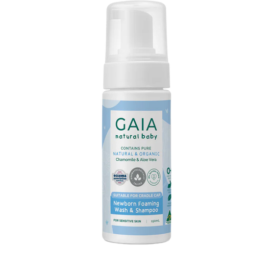 GAIA Natural Baby New Born Foaming Shampoo & Wash 150mL