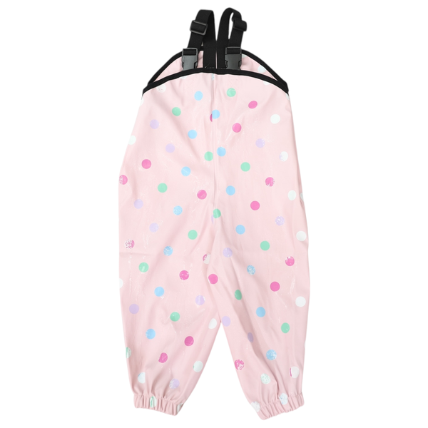 Korango Rainwear | Polkadot Colour Change Waterproof Overalls | Pink