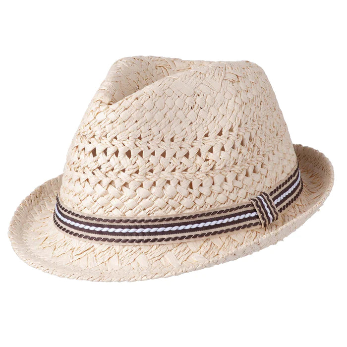 Designer Kidz | Straw Trilby Hat