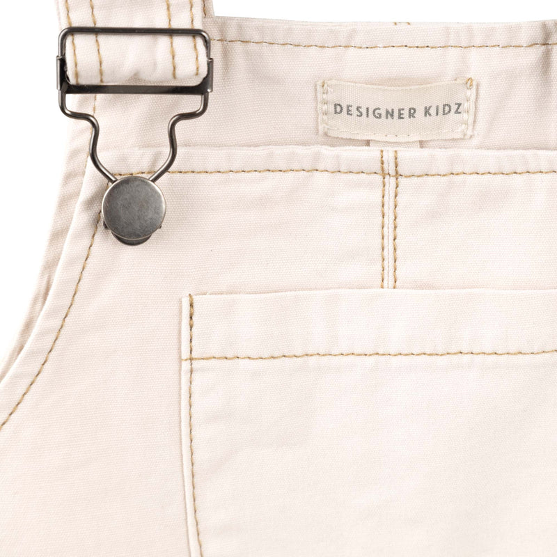 Designer Kidz | Charlie Overalls | Ecru