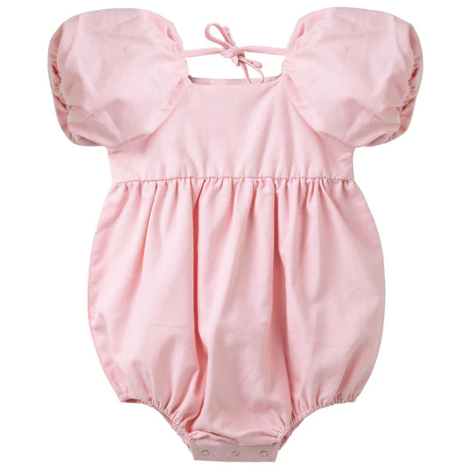 Designer Kidz | Grace Tie Back Romper | Pink