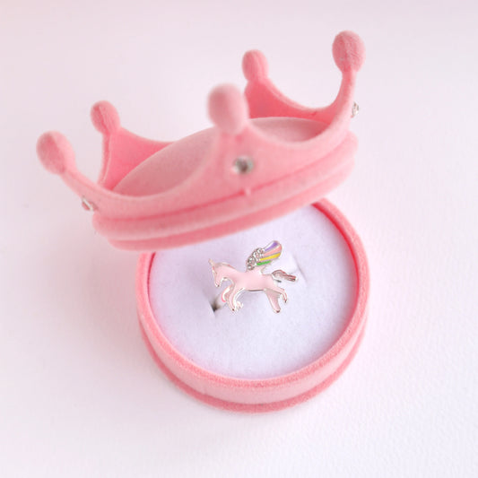 Lauren Hinkley | Celestial Unicorn Ring In Velvet Crown Box