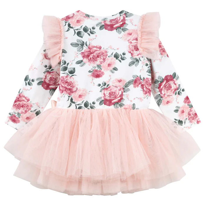 Designer Kidz | Tilly Floral Long Sleeve Tutu Romper