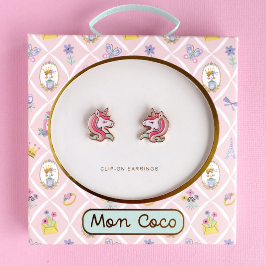 Mon - Coco | Unicorn Shimmer Clip- On Earrings