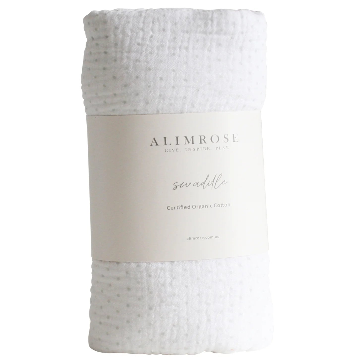 Alimrose | Muslin Swaddle Grey Spot