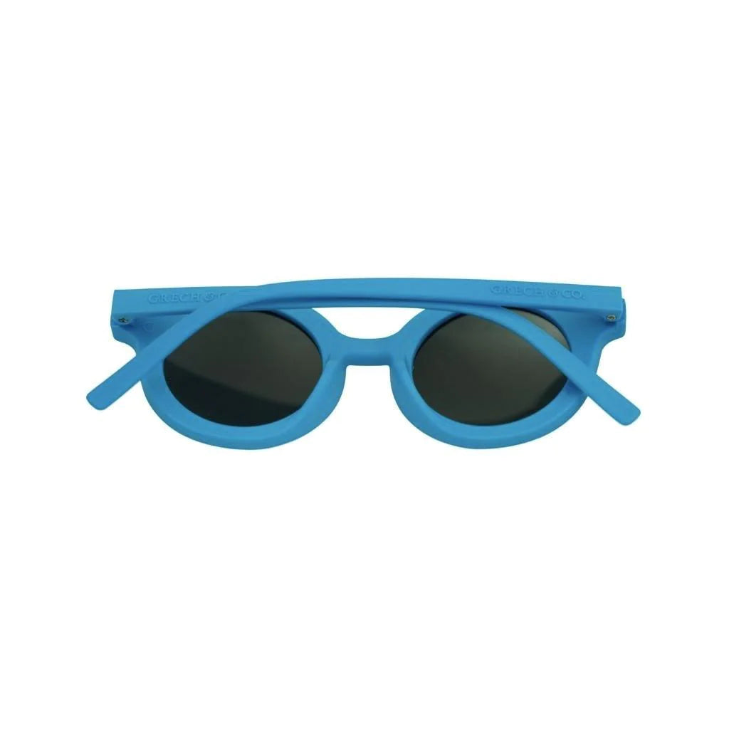 Grech and Co | New Round Sunglasses | Azure | Bendable and Polarised