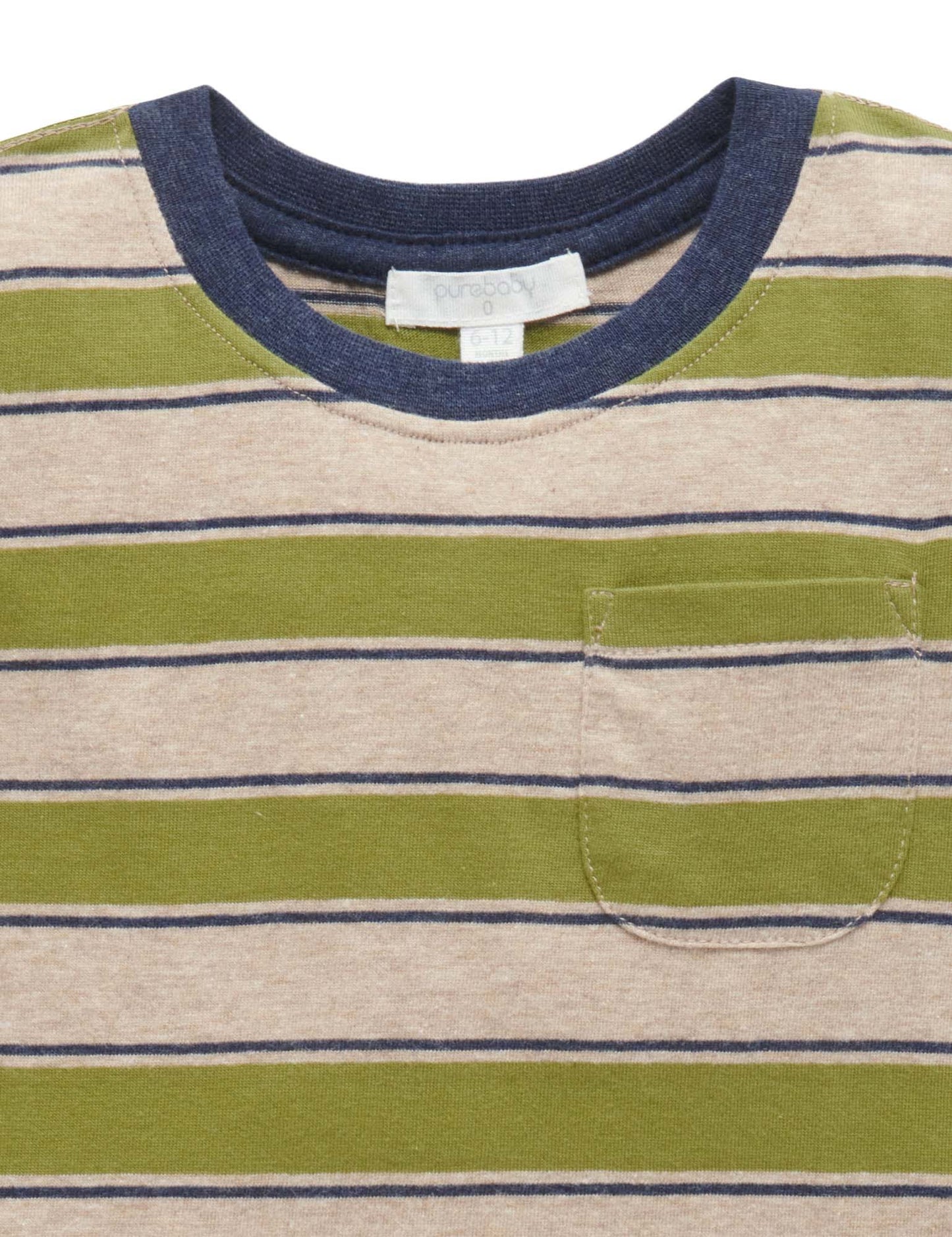 Purebaby | Striped Long Sleeve Tee