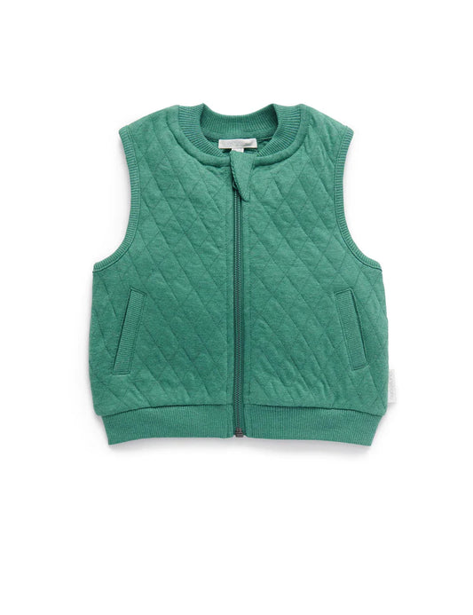 Purebaby | Quilted Vest | Green