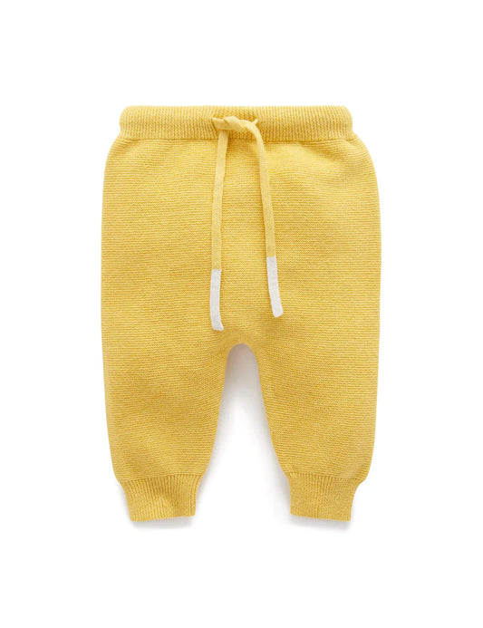 Purebaby | Knit Leggings | Mustard Melange