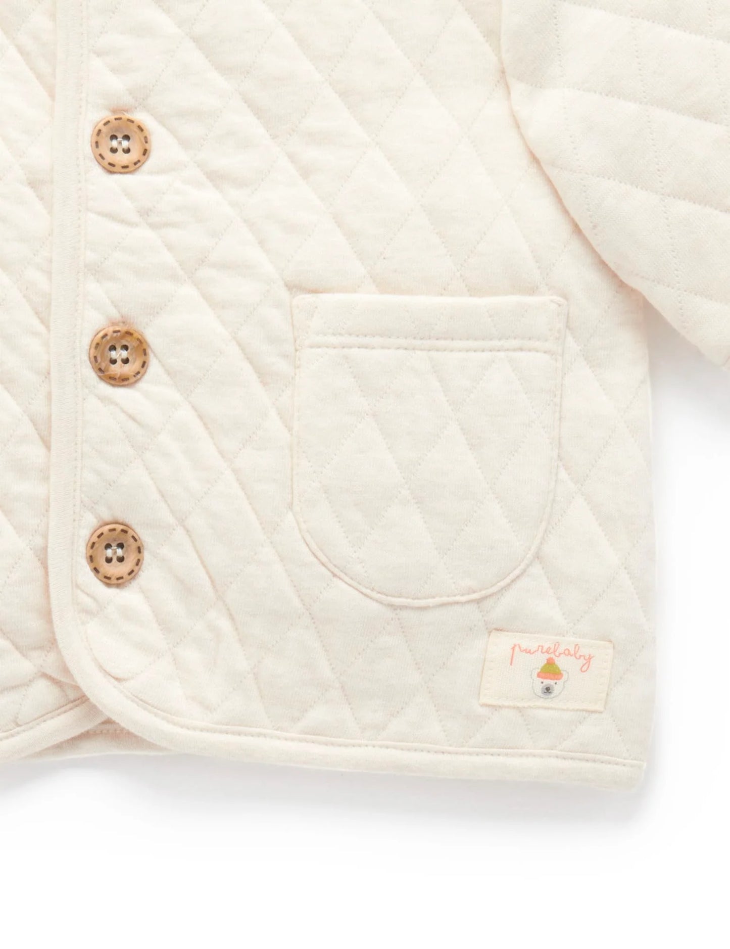 Purebaby | Quilted Jacket | Cream